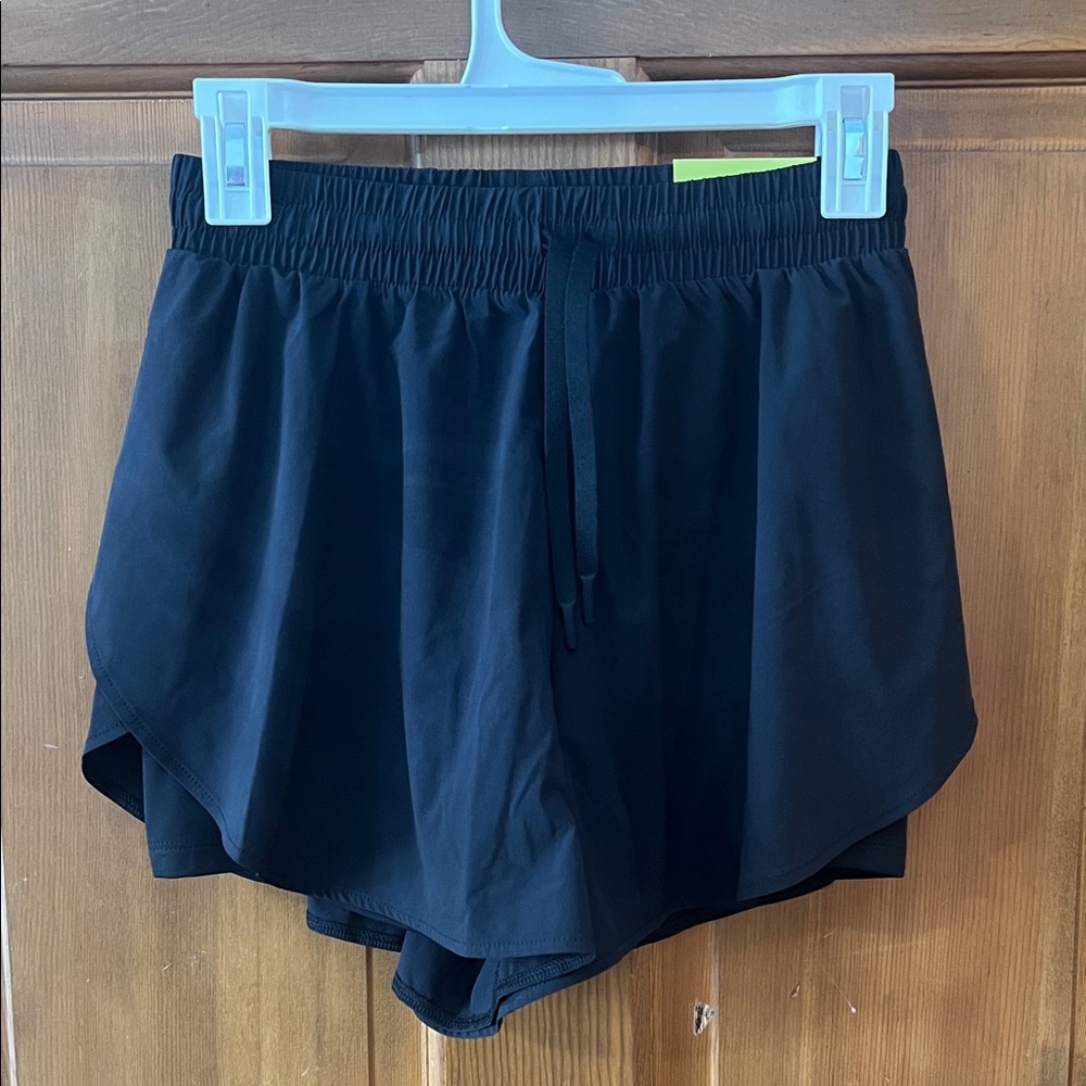 All in Motion Women's Black High Rise Athletic Shorts